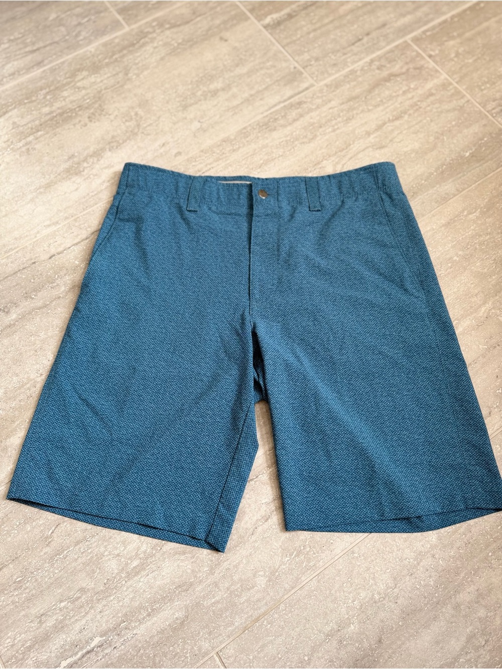 Callaway Men’s Golf Shorts Size 34 Blue Micro Print Stretch Performance 10”